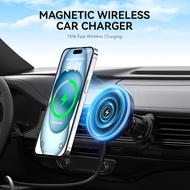 Magsafe 25W Wireless Fast Charging Car Mount Air Vent Phone Holder for iPhone Pemegang Telefon Keret