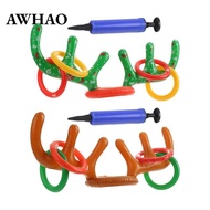 [AWHAO] Inflatable Reindeer Toss Game, Christmas Party Games Adults Fun Games, Family Games for Chri