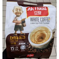 Ah Huat Kopi Putih Pracampur Lebih Kaw White Coffee Extra Rich 15s x 36g