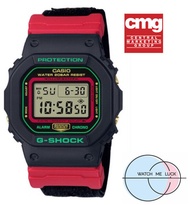 Gshock แท้ นาฬิกาข้อมือ นาฬิกา G-Shock DW-5600THC เขียวแดง เข้าตีมคริสมาส, แท้ใบครบทุกอย่างประหนึ่งซื้อจากห้างพร้อมรับประกันศูนย์ 1 ปี CMG