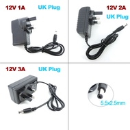 AC 220V to DC 12V 1A 2A 3A 1000ma 2000ma 3000ma Power Supply Transformer Charger 3pin UK Plug Adapte