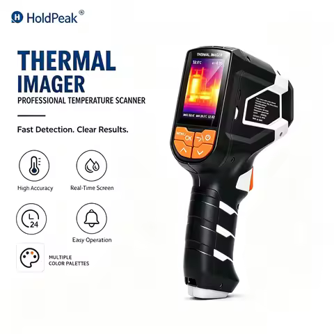 HoldPeak Thermal Camera 120x90 -20~400°C ±2°C/2% 60mk 8-14μm 2.4" LCD 32G SD for Electrical Floor He