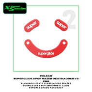 Pulsar SuperGlide 2 Glass Skates - Aluminosilicate Glass Skates for Razer Deathadder V3 Pro & Viper 