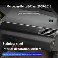 For Mercedes Benz E Class W212 2009-2013,Stainless Steel Center Console Panel Decorative Strip Trim 