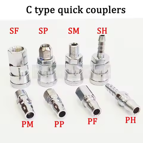 Pneumatic fittings Air Compressor Hose Quick Coupler Plug Socket Connector SP20,PP20,SM20,PM20,SH20,