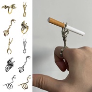 【YF】 1PC Dragon Rings Cigarette Holder Rack Finger Clip Smoke Cool Gadgets For Man Gifts Smoker Tools Smoking Accessories