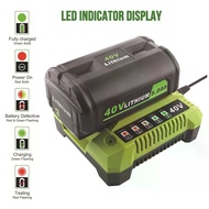 Fast Battery Charger Multiple Plug Power Tool for RYOBI 40V OP400 Smart LED Multifunction Indicator 