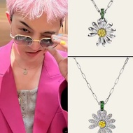 Kpop Idol G-DRAGON Daisy Flower Necklace GD Korean Fashion Accessories