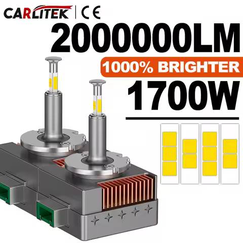 360 Led D3S Headlight Canbus D1S D2S D4S D8S 1:1 Xenon Light Turbo LED Four-Side 1700W CSP Chips Plu