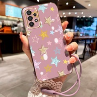 Casing HP For Samsung Galaxy A33 5G A34 5G A35 5G M33 5G M34 5G Case Casing Beautiful Star Pattern H