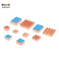 [Wjt] 1Pc All Pure Copper Pin Fins Heatsink With Thermal Tape for Laptop GPU CPU VGA Chipputerponent