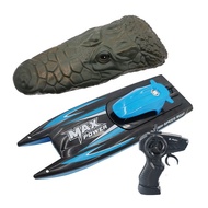 เรือบังคับแฟนซี 2in1 RC Yacht Crocodile Speed boat T18B 8 km/h 2.4Ghz