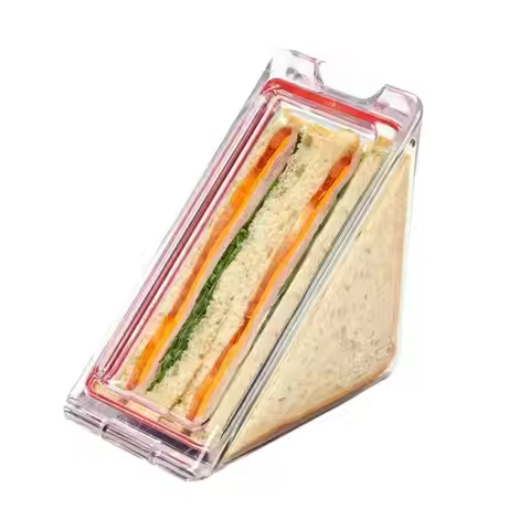 Triangle Bakery Packaging Small Sandwich Box Triangle Sandwich Containers Reusable Sandwich Bags Pre