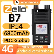 HT MOTOROLA Zello POC B7 Walkie Talkie Motorola Global 4G Portabel radio Baterai 6800mAh jarak jauh 