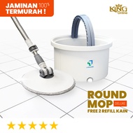 Linea Round Mop 360 Super Premium Rotating Floor Mop / Spin Mop Round 360 Round Floor Mop