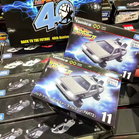 Takara Tomy Tomica Back To The Future Delorean Time Machine Diecast Alloy Car Model Premium Unlimite