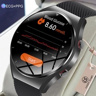 2024 ECG+PPG Blood Sugar Smart Watch Mens Sangao Laser Health Heart Rate Blood Pressure Fitness Watches Smartwatch For Huawei