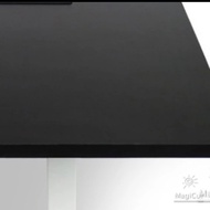 meja lipat dinding 60 x 30 cm - hitam doff 100 x 40