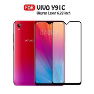 CASE888 Tempered Glass 5D 6D 9D 21D Vivo Y91c Full Coverage Ultra HD - BLACK Screen Protector