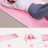 FAUSE Foldable Yoga Mat Eco Friendly TPE Folding Travel Fitness Exercise Mat Double Sided Non-Slip For Yoga Pilates