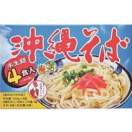 Okinawa souvenir with green onion and pickled ginger Okinawa soba semi-raw noodles 4 servings