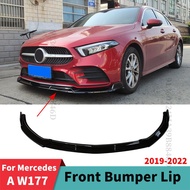 Diffuser Deflector Front Bumper Lip Guard Chin Exterior Part For Mercedes Benz A class W177 A200 A180 A250 2019 2020 202