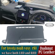 (borongwell)Pu Leather Dashmat Dashboard Cover Mat Car-styling Accessories For Toyota Noah G Voxy Esquire R80 2015 2016 2017 2018 2019 2020