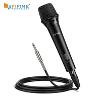 FIFINE Dynamic Vocal Cardioid Handheld Microphone with On/Off Switch for Tecahing Meeting Karaoke Li