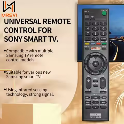 RMT-TX100U Universal Remote Control for Sony-TV-Remote for All Sony Bravia LCD LED HD Smart TVs with