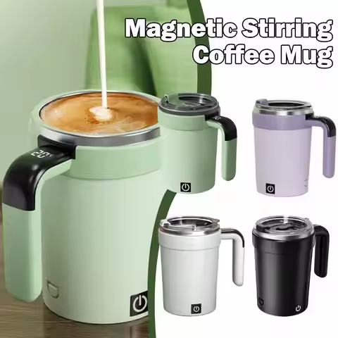 Automatic Stirring Cup Rechargeable Electric Stirring Mugs Magnetic Mixer Stainless Steel Coffee Mug