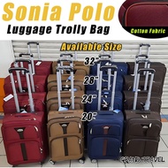 SONIA POLO Luggage Trolley Bag Suitcase Size 20/24/32 Inch High Quality Durable Design 4 Wheels 360 