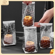 100pcs Keluli Packaging Bag Transparent Biscuit Packaging Bag Cupcake Packaging Bag Cookie Small Bag
