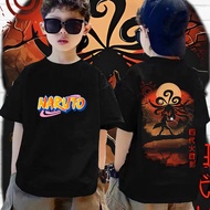 S-5XL Naruto Shirt Uchiha Sasuke Itachi Sharingan T-Shirt Kid's Comfortable Wear