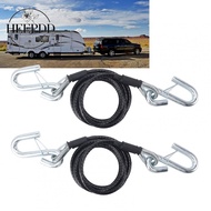 HEEPDD Trailer Safety Towing Cables  Self Coiling Weatherproof Coated with S Hook 84 Length 7500 lbs