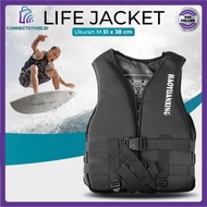 JAKET PELAMPUNG RENANG DEWASA LIFE JACKET WATER SPORT VEST M - BLACK pelampung - PUSAT PANCING IKAN