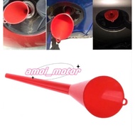Motorcycle Car Long Mouth Multi-function Funnel Plastic Engine Machine Funnel Fueling Funnel Gasoline Oil Diesel Add red