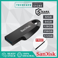 (Ready Stock) Sandisk Ultra Curve CZ550 USB 3.2 32GB 64GB 128GB 256GB 512GB Pendrive Thumbdrive Flas
