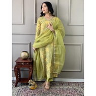Green punjabi suit 3pcs suit traditional