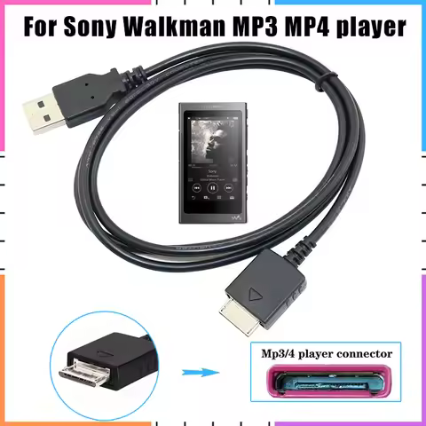 USB Data Charger Cable Data Cord for SONY Walkman MP3 MP4 NWZ-E435F NWZ-E436F NWZ-E438F NWZ-E443FNWZ