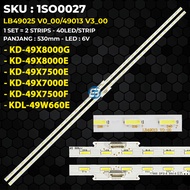 TV Backlight sony 49 Inch KDL-49W660E 49KD-49X8000E 49X8000G 49X7500E 49X7500F 49X7000E LB49025 V0_0