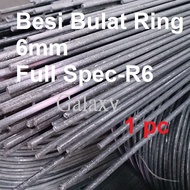 Besi Bulat R6 6mm BS 6mm Besi Bulat R6 Besi Steel Bar 6mm Steel /Besi 2 hun/ Besi R6 Besi Ring 6mm R