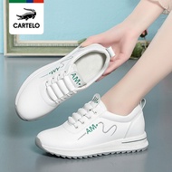 A-6💘Cartelo Crocodile New Women's Shoes Lightweight Comfortable Casual Shoes Non-Slip Wear-Resistant Sneakers Soft Botto