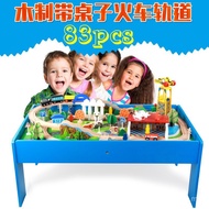 Genuine Children's Educational Toys Electric Thomas Train Track Table Game Desktop Assembling Table 