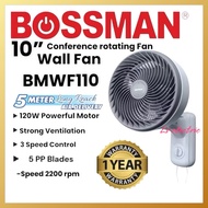 Bossman 10" Jet Wall Fan BMWF110 Rotating Fan JET AIR FAN Kipas dinding Kecil Designer Circulation F