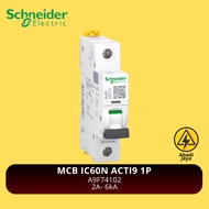 Schneider MCB IC60N ACTI9 1P 2A 6kA | A9F74102