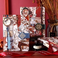 Ancient Notebook Hardcover Three-Dimensional Thick 3D Magnetic Lock Notebook Classic Chinese Style