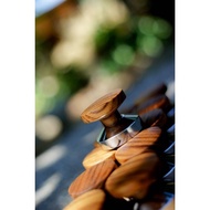 Tamper 51 53mm Teak Handle Niti The Craft Shop