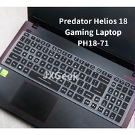 Acer Keyboard Cover Acer Predator Helios 18 Gaming Laptop Acer 18 Inch Gaming Laptop Ph18-71 Soft Silicone Notebook Keyboard Protective Film Waterproof