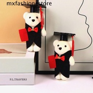 MXFASHIONE Graduation Bear Doll, Congratulation Graduation Ceremony Bachelor Bear Plush Toy, Kawaii Soft Pendant Decorative Doctor Cap Bear Toy Birthday Gift