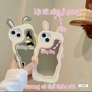Rabbit ear mirror cover(6-15promax) Casing iPhone 13 Pro Max Casing iPhone 14 Pro Max Casing iPhone 